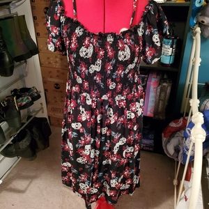 Sugar Skull goth dress Hot Topic